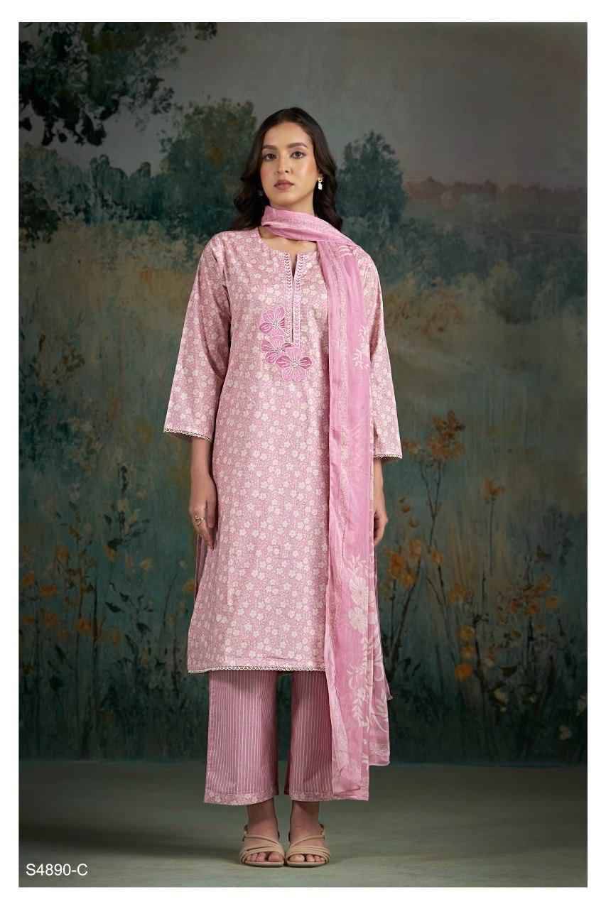 BABINA 4890 Series By Ganga Fashion Beautiful Festive Suits Stylish Colorful Fancy Casual Wear & Ethnic Wear PREMIUM COTTON Print Dresses At Wholesale Price